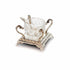 Asia Trade crystal salt cellar with silver-plated stand and spoon for Shabbat and holiday table settings