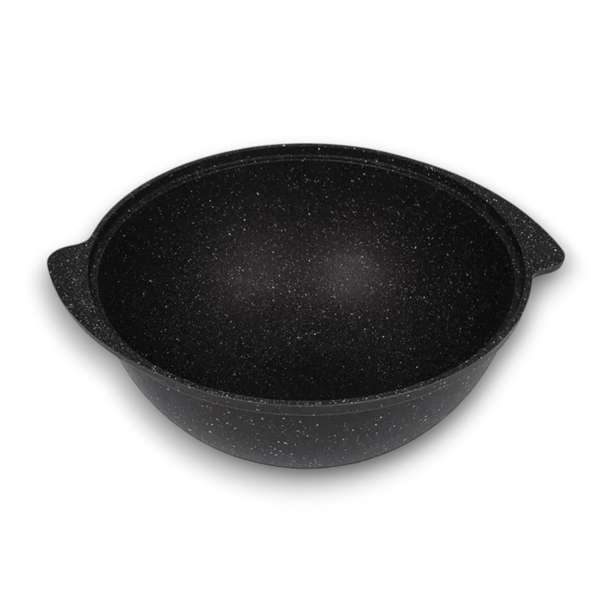 Asia Trade 4.5-liter kazan pot with a dark marble non-stick finish and integrated side handles