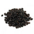 Asia Trade dried black barberries from Uzbekistan in a 300g portion, isolated on a white background.