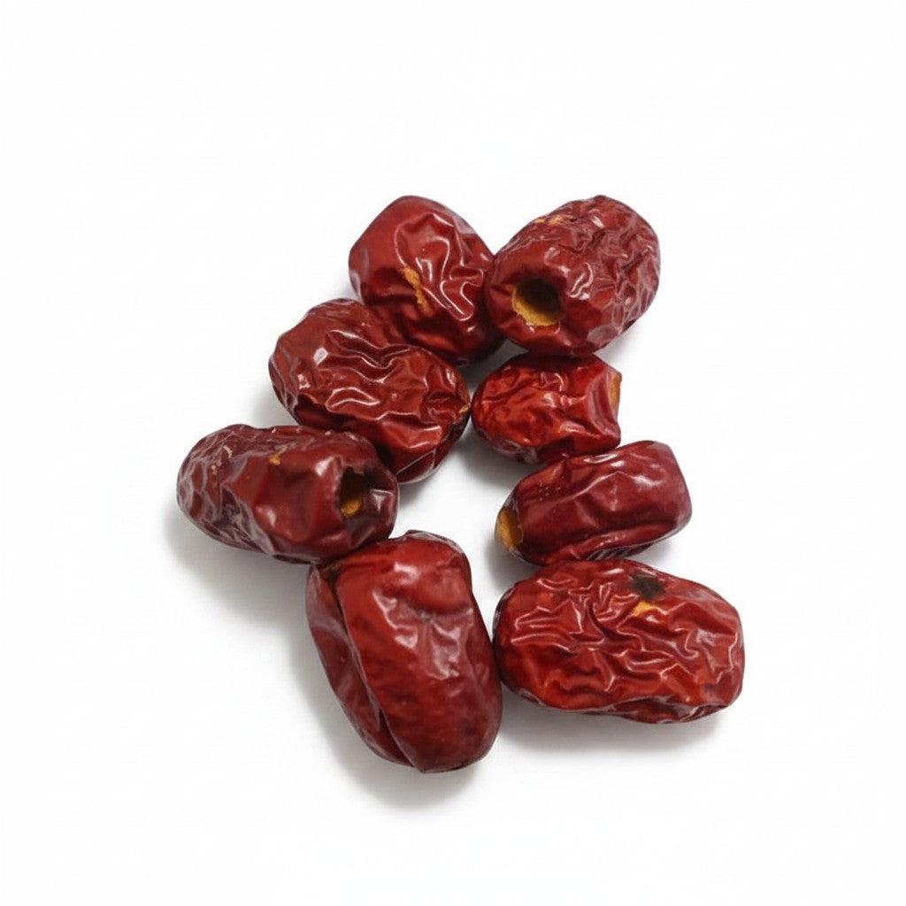 Asia Trade natural dried Chinese red dates from Uzbekistan, 500g pack of preservative-free fruit