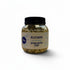 Asia Trade dried jasmine flower herbal tea in a clear plastic jar with a black lid