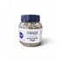 Asia Trade dried lavender herbal tea in a clear plastic jar with a blue lid and floral label