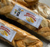 Asia Trade natural dried melon strips from Uzbekistan in clear plastic packaging