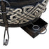 Asia Trade Exclusive insulated tandoor oven with ornate wrought iron frame and ash collection tray
