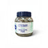 Asia Trade FLORIS dried stevia leaves herbal infusion in a clear plastic jar with a dark blue lid.