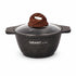 Asia Trade 1-liter KUKMARA Granit Ultra cast aluminum pot with non-stick granite coating and glass lid