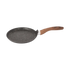 Asia Trade 20cm Granit Ultra pancake pan with non-stick speckled grey coating and ergonomic wood-effect handle