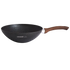 Asia Trade 28cm Granit Ultra wok pan with a black speckled non-stick surface and a wood-effect handle.