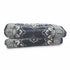 Asia Trade grey velvet Korpacha Uzbek floor mattress with traditional floral patterns and geometric border
