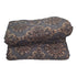 Asia Trade grey velvet Korpacha Uzbek floor mattress with traditional ornate floral patterns and cotton filling.