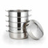 Asia Trade 52cm industrial stainless steel multi-tier steamer pot set with lid for commercial kitchen use