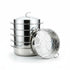 Asia Trade 54cm industrial stainless steel multi-tier steamer pot for dumplings and dim sum