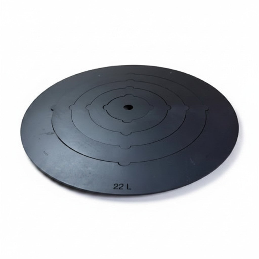 Asia Trade black metal reduction rings for 22L outdoor kazan stove, adjustable for various cookware sizes