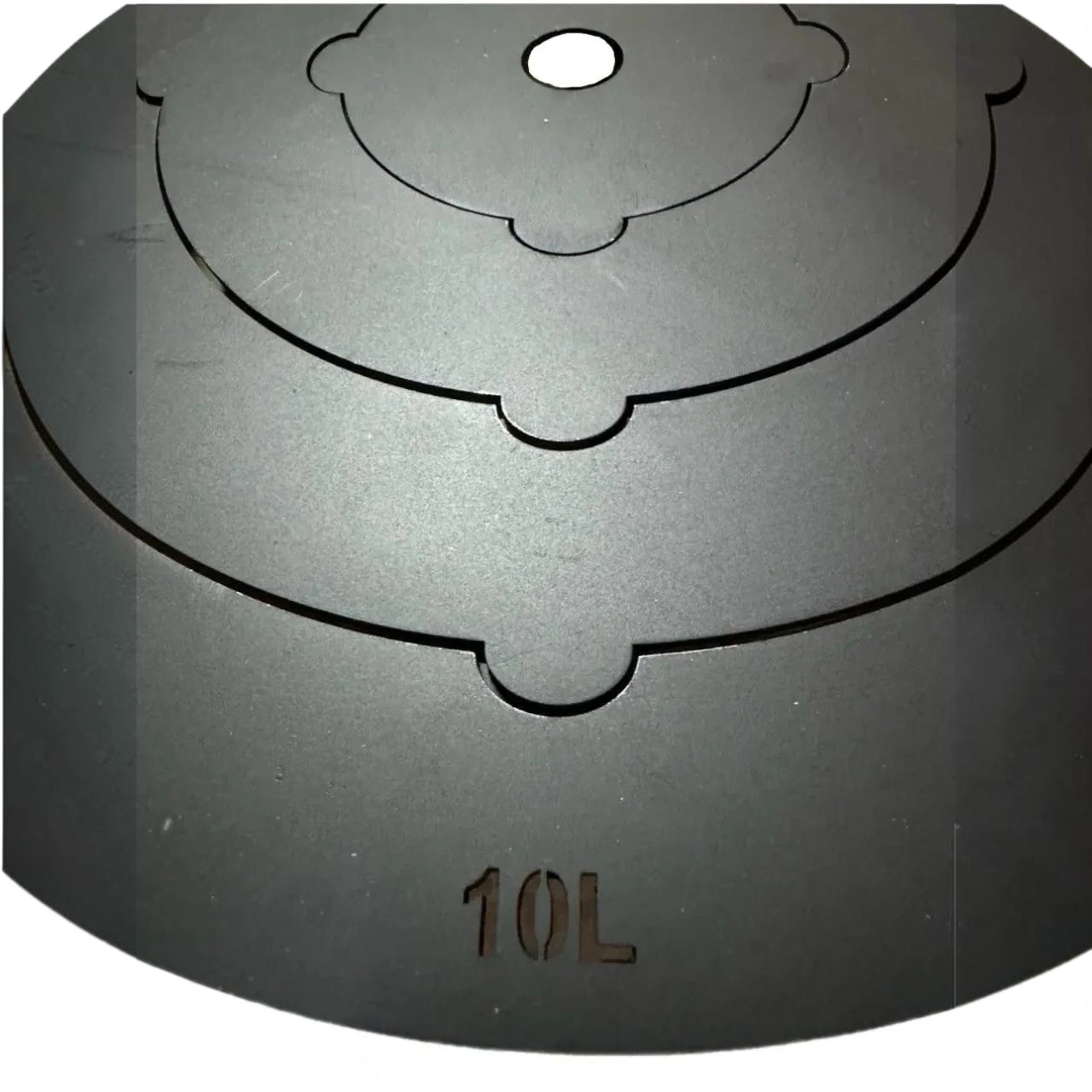 Asia Trade black metal stove rings for 10 liter Kazan outdoor cooking pot