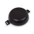 Asia Trade Kukmara 30cm black cast aluminum non-stick frying pan with detachable handles, bottom view