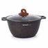 Asia Trade 4-liter Kukmara Granit Ultra cast aluminum pot with non-stick granite coating and glass lid