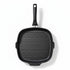 Asia Trade Kukmara 28x28cm square grill pan with non-stick granite coating and black handle