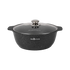 Asia Trade Kukmara 4L marble induction roaster pot with glass lid and non-stick cast aluminum body