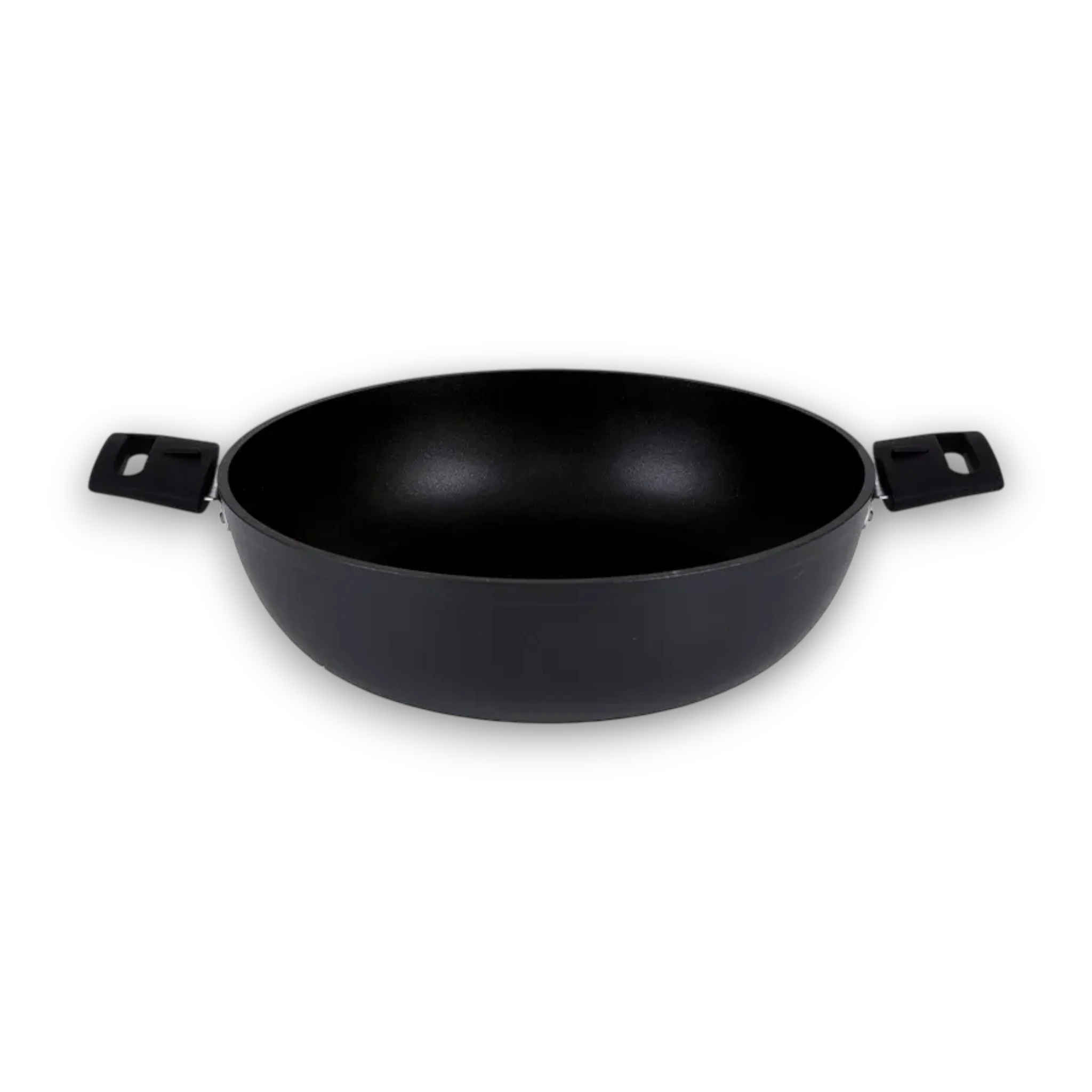 Asia Trade Kukmara Tradition 30cm black cast aluminum non-stick frying pan with detachable handles