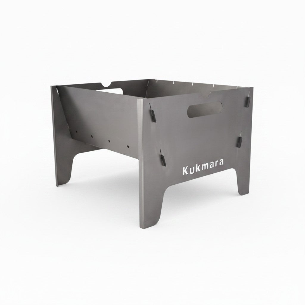 Asia Trade Kukmara Economy portable foldable steel charcoal grill for camping and picnics