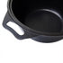 Asia Trade 2-liter non-stick cast aluminum cooking pot with integrated side handles and black textured finish