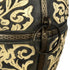 Asia Trade Prague 85-liter tandoor oven featuring intricate gold floral relief patterns on a black ceramic body
