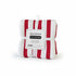 Asia Trade set of two red and white striped 100% cotton Arcosteel kitchen towels with a waffle texture