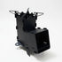 Asia Trade Rocket D2 portable steel camping stove in black with a vertical design for efficient outdoor cooking