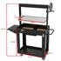 Asia Trade Santa Klara professional charcoal grill with adjustable U-shaped stainless steel grate and firebricks.