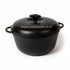 Asia Trade SITON 4-liter black cast iron pot with lid, suitable for induction and all heat sources.