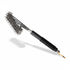 Asia Trade grill cleaning brush with a three-sided stainless steel wire head and a comfortable black handle.
