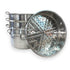 Asia Trade 38cm stainless steel multi-tier steamer pot for manti, vegetables, and fish, suitable for induction
