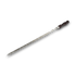 Asia Trade stainless steel skewer with a dark wood handle, 58 cm long, ideal for barbecue grilling.
