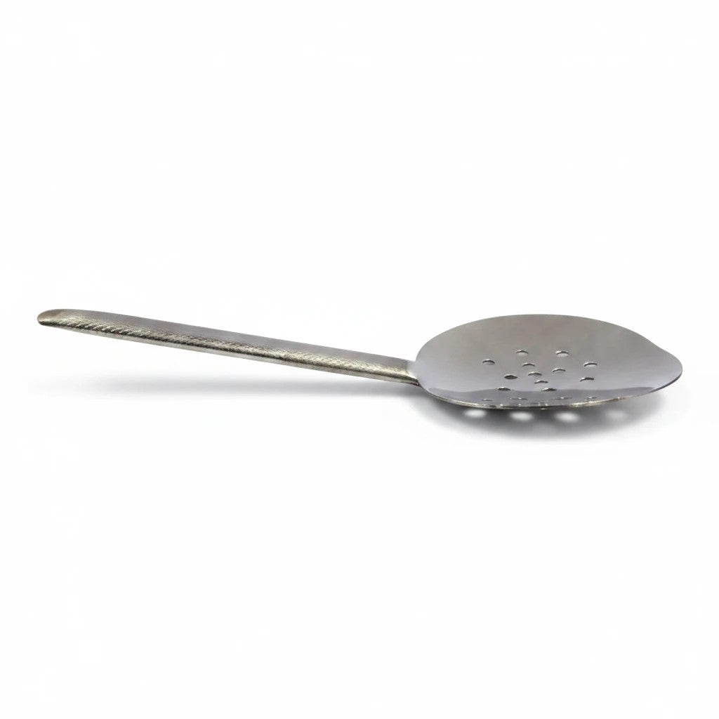 Asia Trade traditional 16cm stainless steel slotted spatula for rice and pilaf dishes