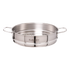 Asia Trade 28cm stainless steel steamer insert tray with side handles for healthy cooking