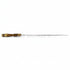 Asia Trade 66cm stainless steel barbecue skewer with a traditional wooden handle for grilling