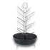 Asia Trade 26cm tandoor skewer rack with a cast iron drip pan and stainless steel vertical tree for grilling