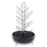 Asia Trade tandoor skewer rack with integrated cast iron drip pan for even roasting of meat and vegetables