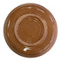 Asia Trade 32cm decorative ceramic plate with a smooth terracotta brown glazed finish, viewed from the underside.