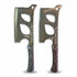 Asia Trade traditional butcher cleavers with engraved floral patterns and decorative wooden handles