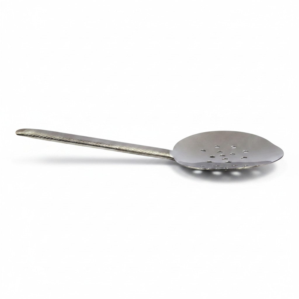 Asia Trade traditional 14cm stainless steel slotted spatula for rice and pilaf dishes