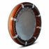 Asia Trade 22cm professional Uzbek doira frame drum with wooden rim, metal rings, and traditional geometric patterns.