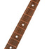 Asia Trade Uzbek rubab string instrument fretboard with dark wood and white circular position markers
