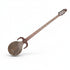 Asia Trade traditional Uzbek rubab string instrument with a wooden body and long neck on a white background