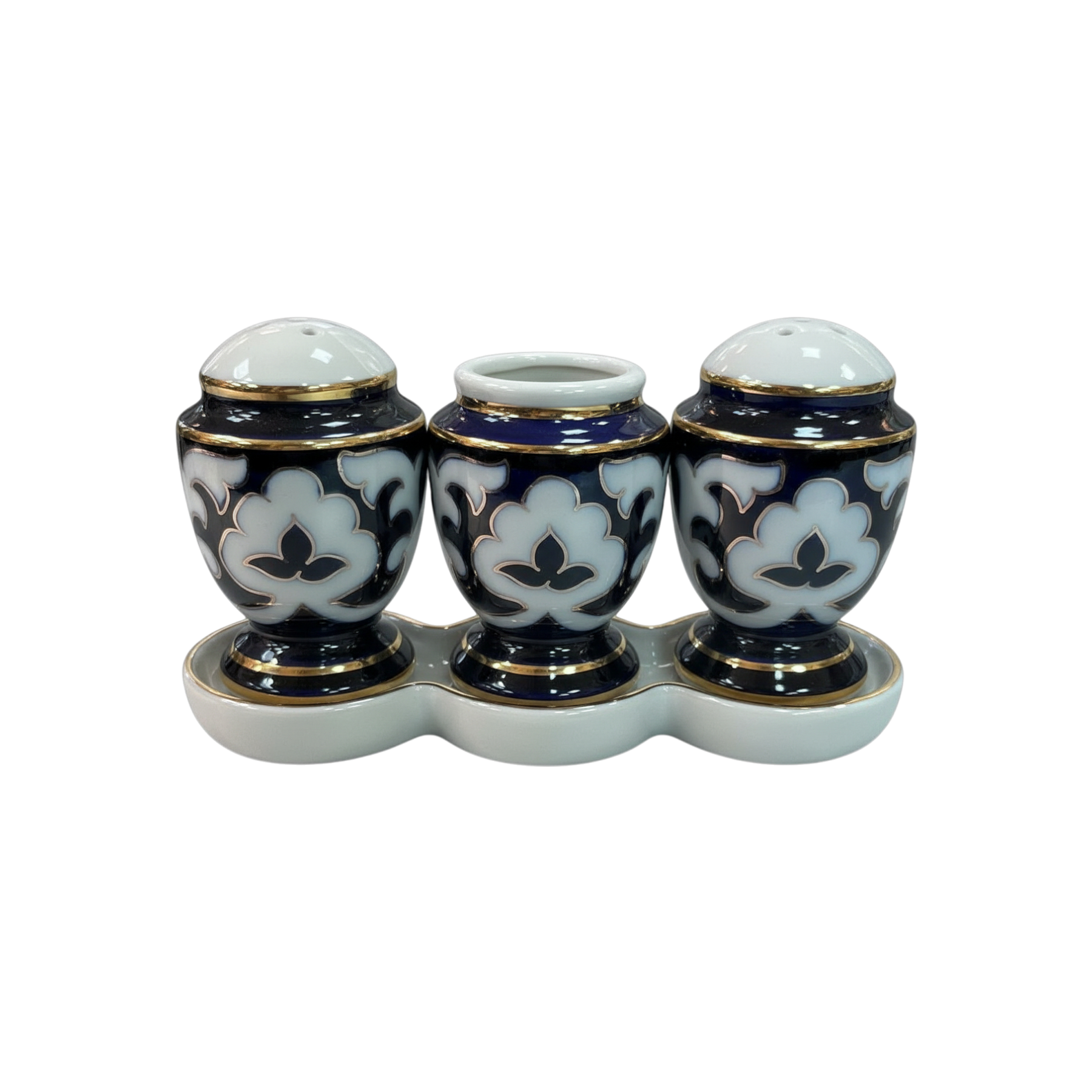 סט מלח ופלפל מסורתי מעוטר דגם Pachta Gul