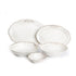 מערכת הגשה לשולחן 10 חלקים Daisy לבן וזהב New Bone China