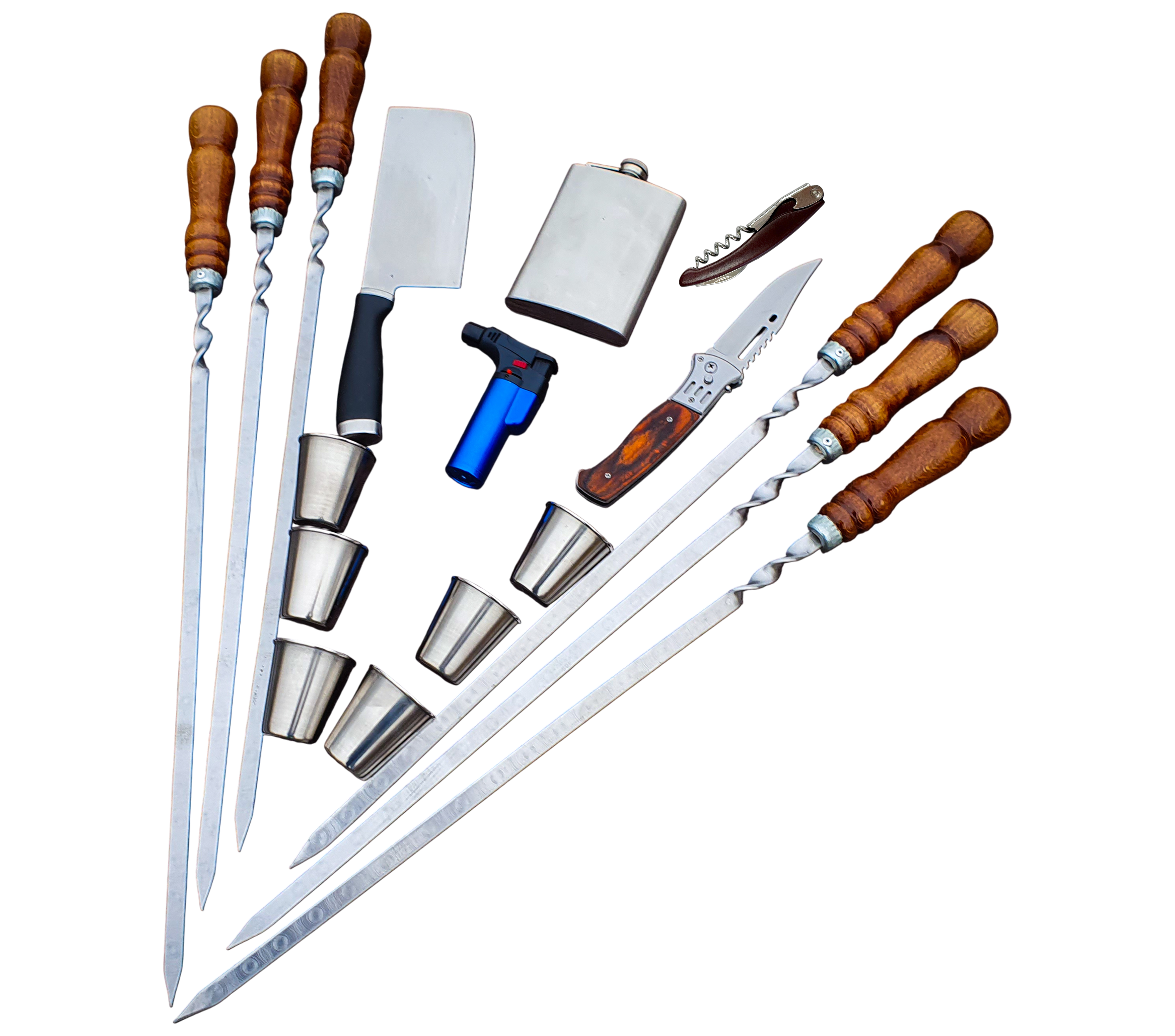 Премиум набор шампуров в кейсе  - Cowboy Deluxe