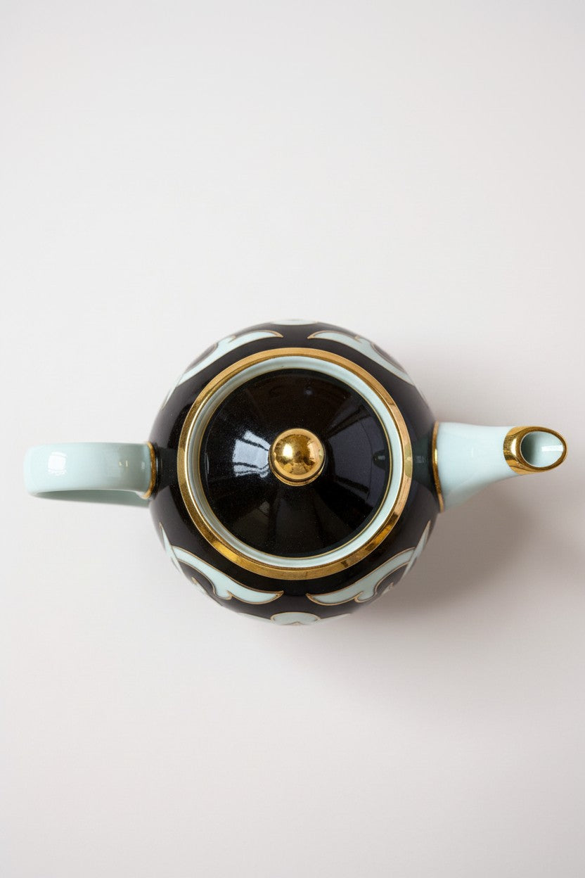 קומקום מעוטר 0.6 ליטר דגם Pachta gul - כחול