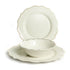 מערכת אוכל 18 חלקים Valerie לבן וזהב New Bone China