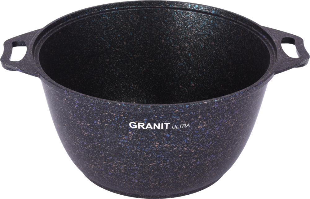 Кастрюля 5л со стекл. крышкой, АП линия "Granit Ultra" (Blue)